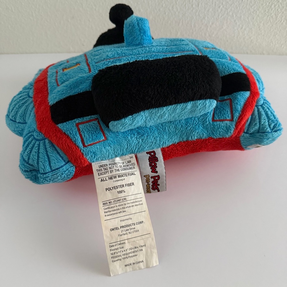 Pillow Pets Pee-Wees Thomas The Tank Engine Train‎ Plush Pillow 13 X 11 Stuffed - Picture 4 of 15